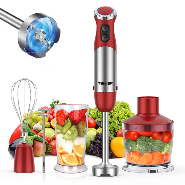 Unleash Your Culinary Creativity with the 5-In-1 1000W Hand Immersion Blender Set!