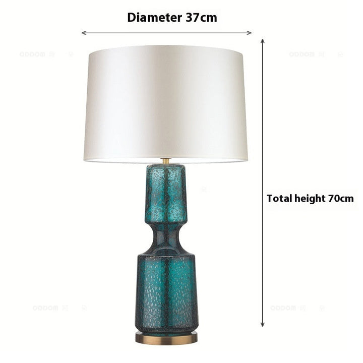 Illuminate Your Space with the Simple Glass Art Table Lamp