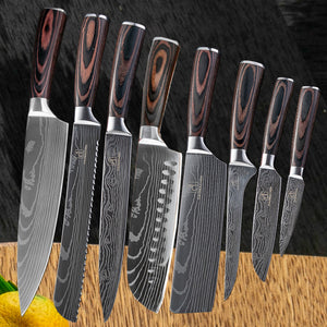 Elevate Your Culinary Skills with the Chef Kitchen Cleaver Slicing Knives Set