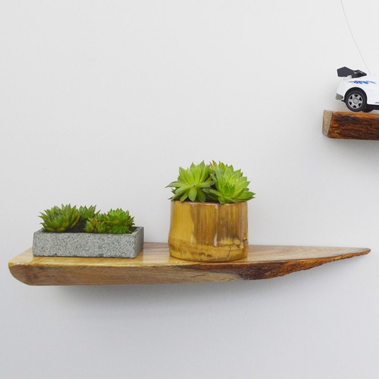 Transform Your Space with Our Solid Wood Wall Mounted Flower Display Shelf