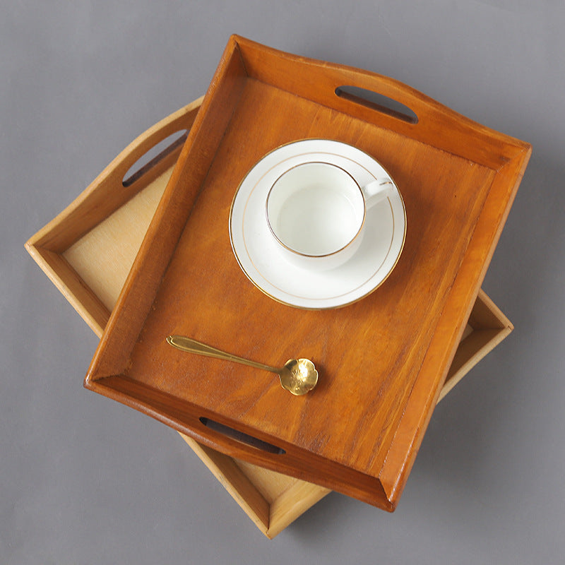 Elevate Your Serving Experience with Our Retro Wooden Serving Tray