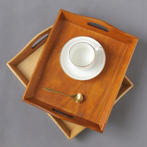 Elevate Your Serving Experience with Our Retro Wooden Serving Tray