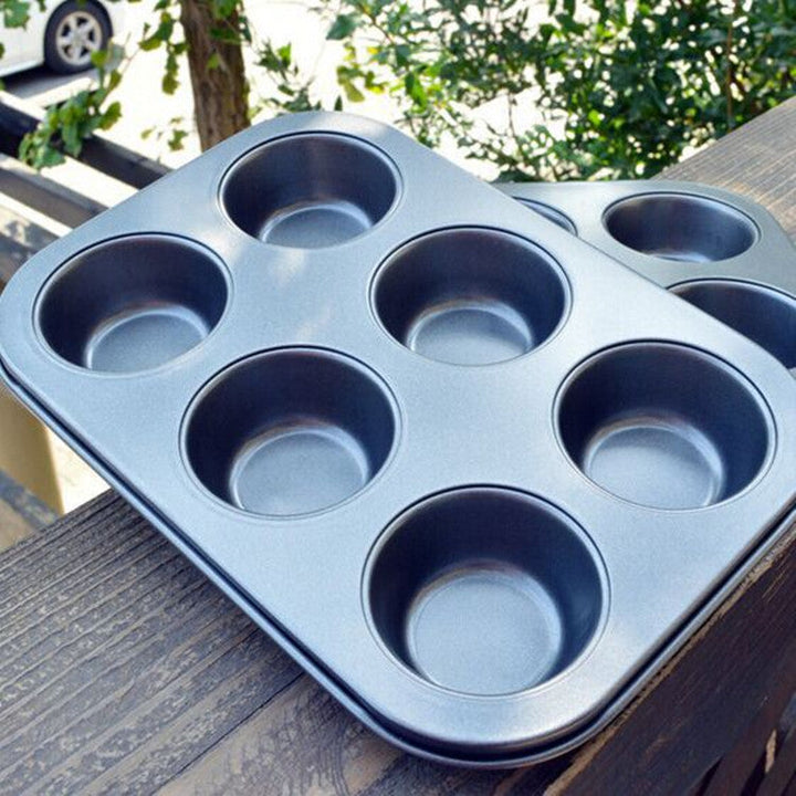 Experience the Joy of Baking with Our 6-Cup Round Muffin Baking Tray