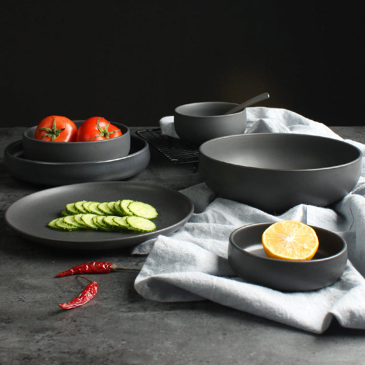 Elevate Your Dining Experience with the Nordic Ceramic Bowl and Plate Set