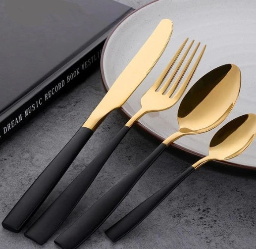 Elevate Your Dining Experience with Our Four Piece Stainless Steel Cutlery Set