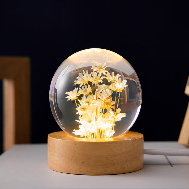 Illuminate Your Space with the Luminous Dandelion Crystal Ball