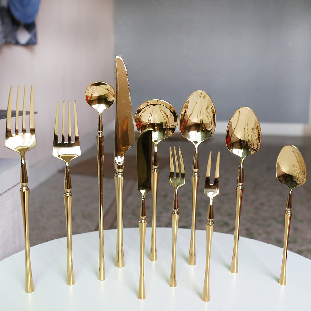 Elevate Your Dining Experience with the Fork Spoon Steak Cutlery Set