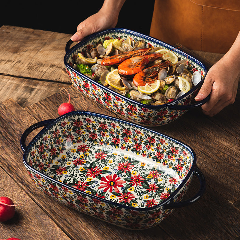Elevate Your Dining Experience with Our Rectangular Ceramic Casserole Dish