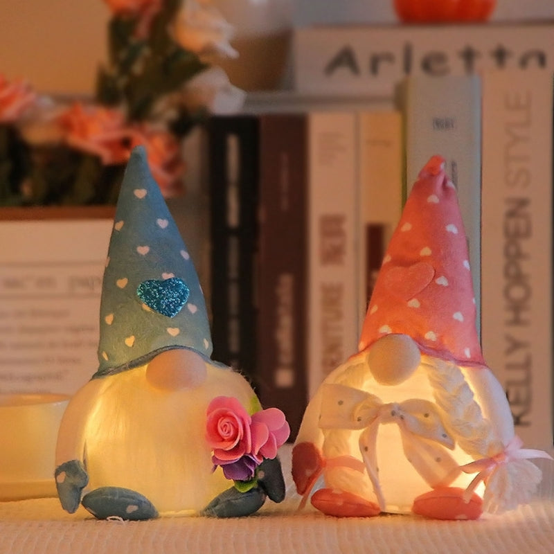 Discover the Magic of Our Plush Spring Gnome Decoration With LED Light