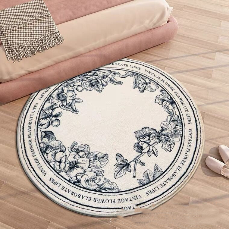 Large Round Area Rug For Living Room And Bedroom Floor Mat