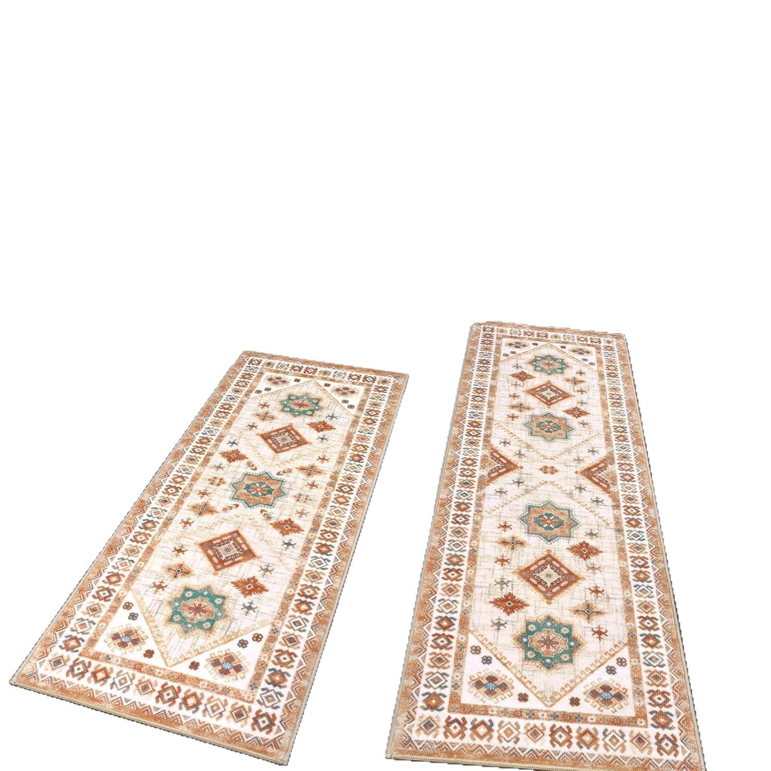 Three Piece Persian Style Kitchen And Bathroom Mat Set