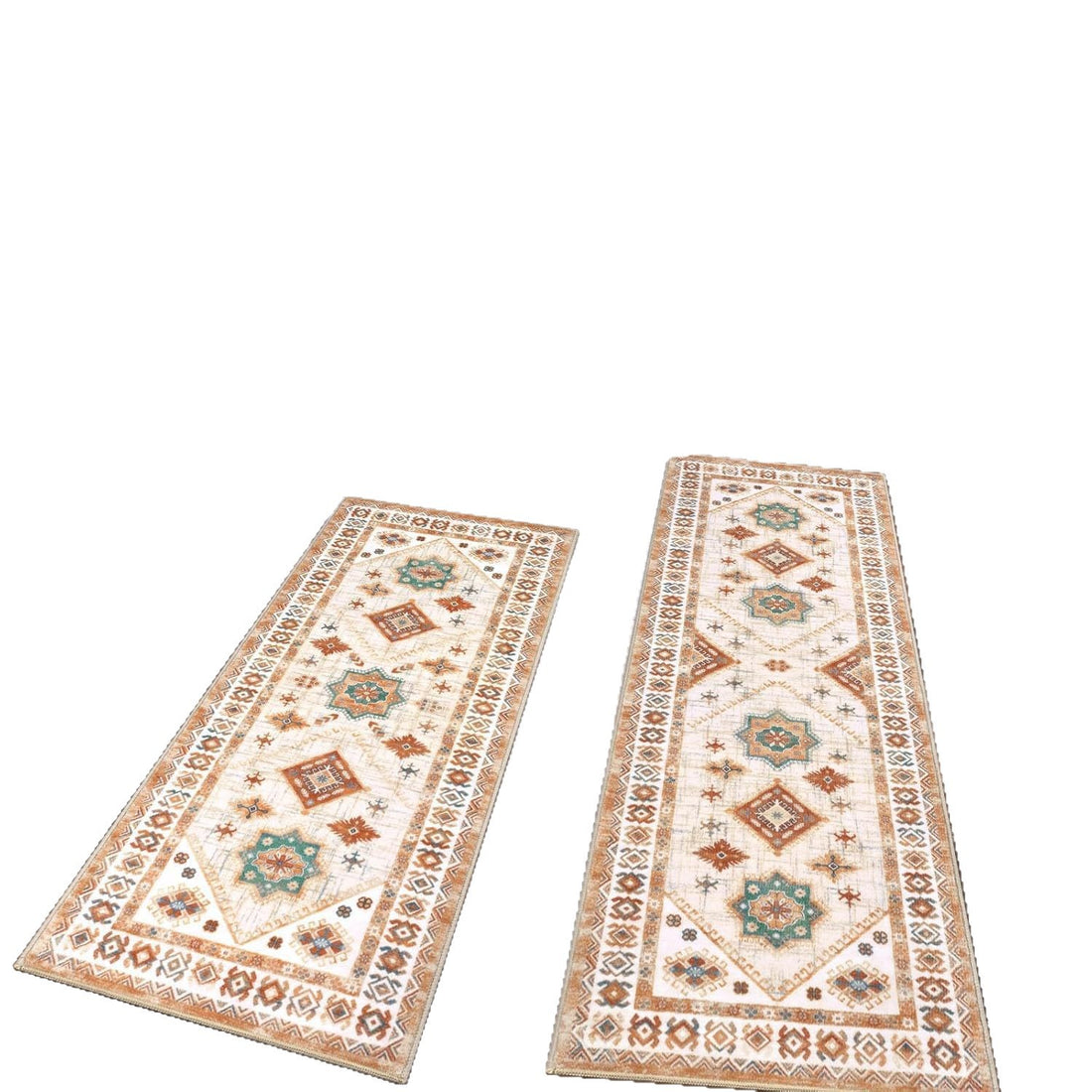 Three Piece Persian Style Kitchen And Bathroom Mat Set