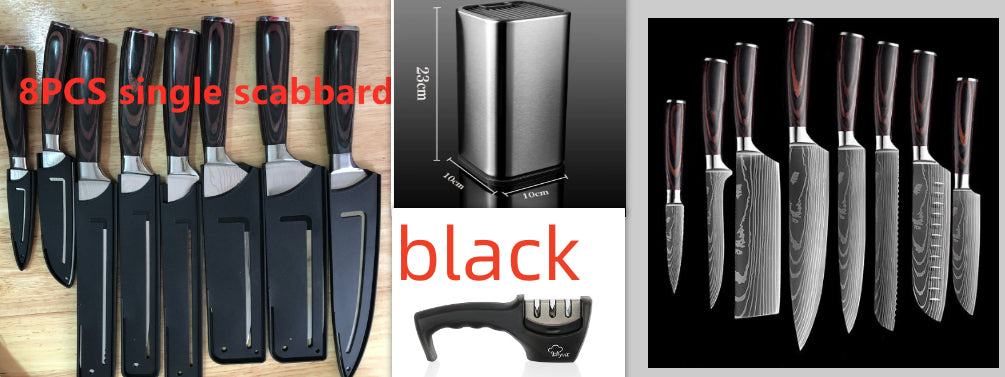 Chef Kitchen Cleaver Slicing Knives Set