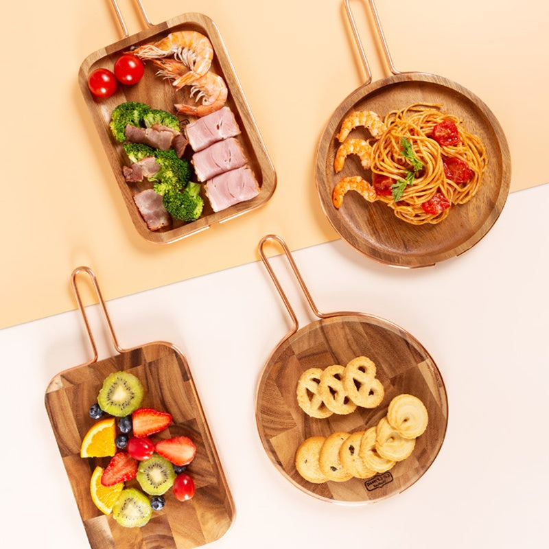 Solid Wood Cutting Board For Steak Fruit And Bread Tray