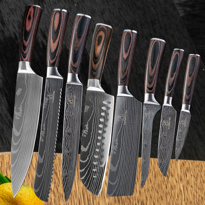 Chef Kitchen Cleaver Slicing Knives Set