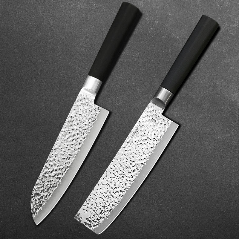 Non Slip Rubber Handle Kitchen Chef Knives Set