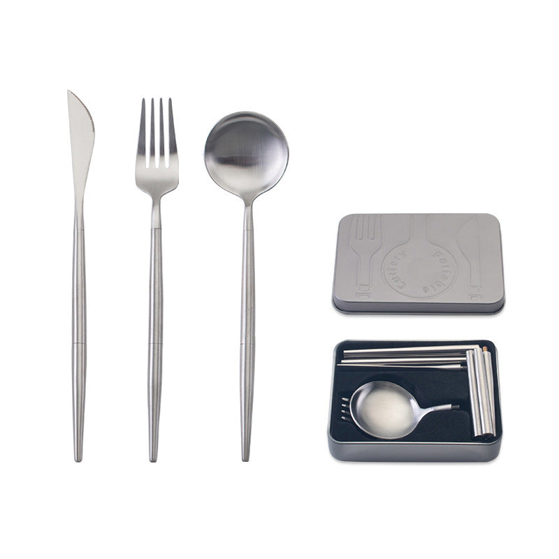 Portable Stainless Steel Travel Cutlery Set
