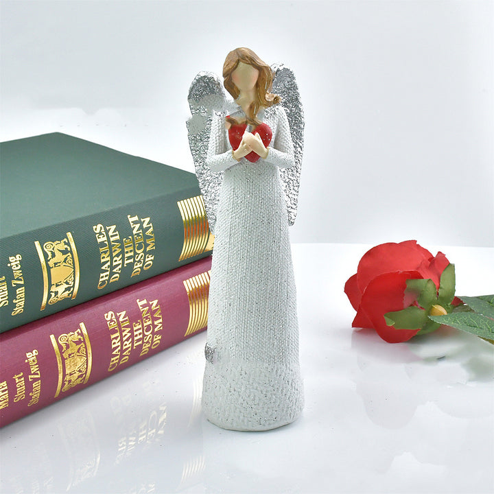 7.9inches Angel Resin Craft Home Office Decoration Statue