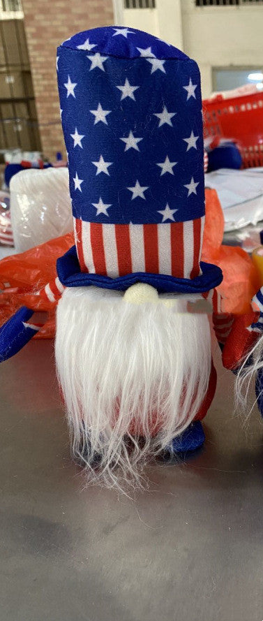 Patriotic Gnome Veterans Day Decor Uncle Sam Style Ornament