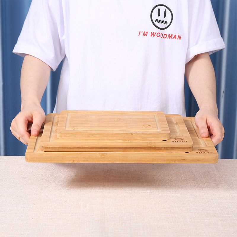 Bamboo Kitchen Cutting Board Set With Juice Groove