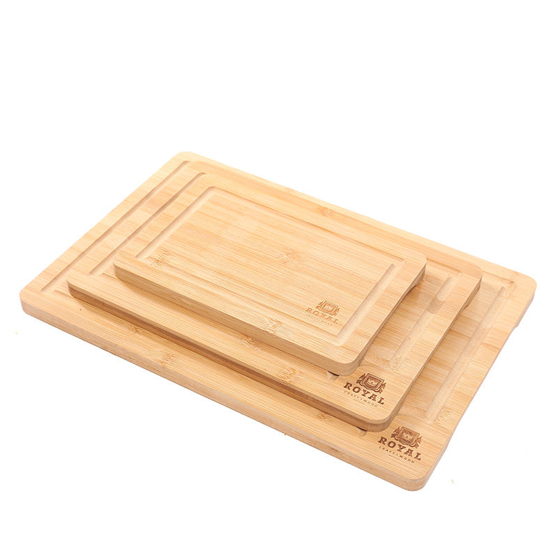 Bamboo Kitchen Cutting Board Set With Juice Groove