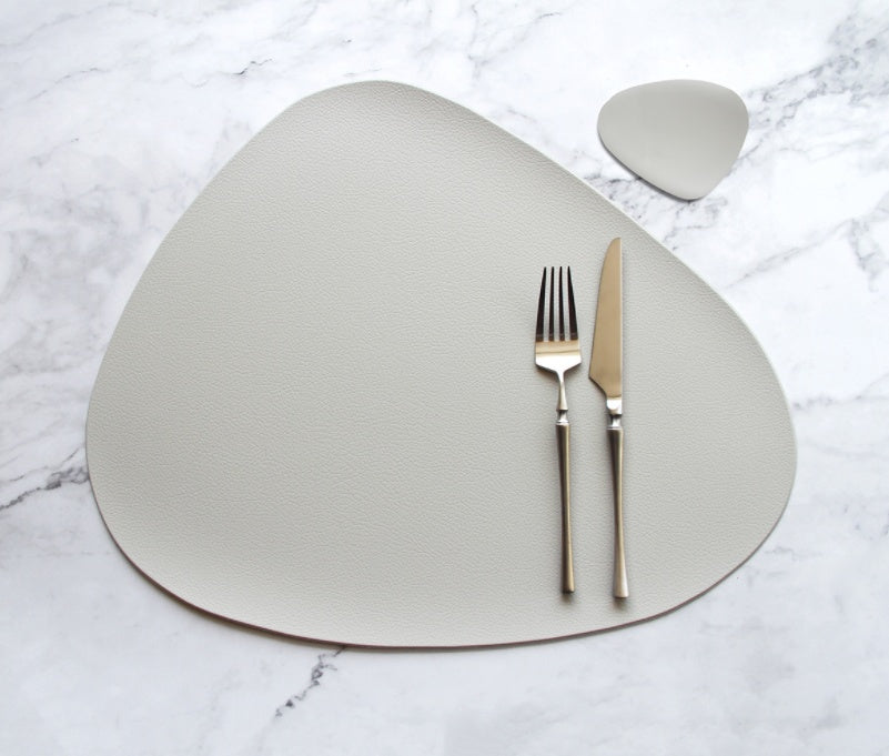 Leather Heat Insulation Placemat Home Dining Decor