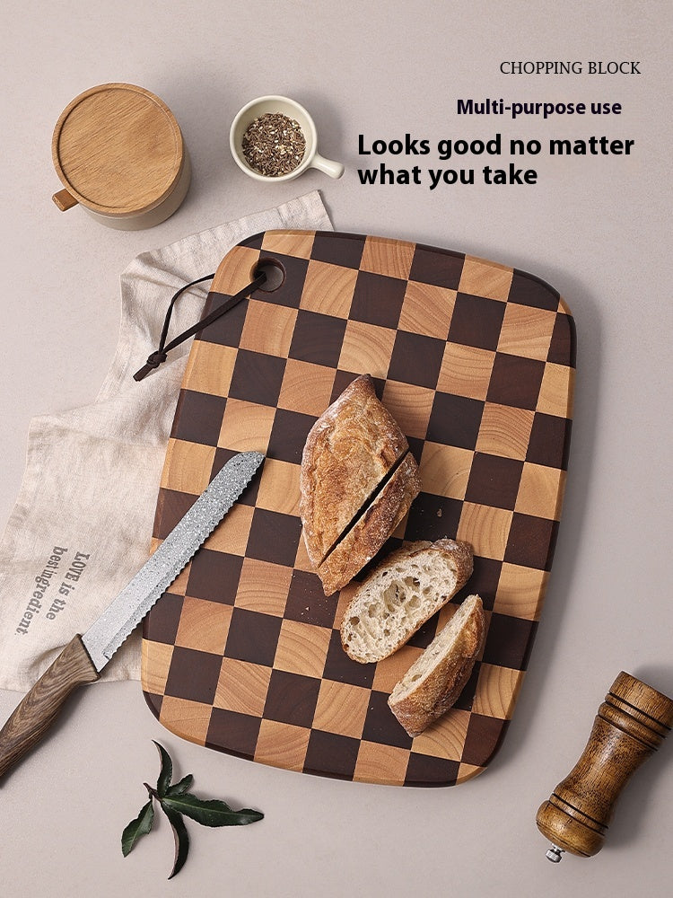 Acacia Mangium Solid Wood Grid Cutting Board