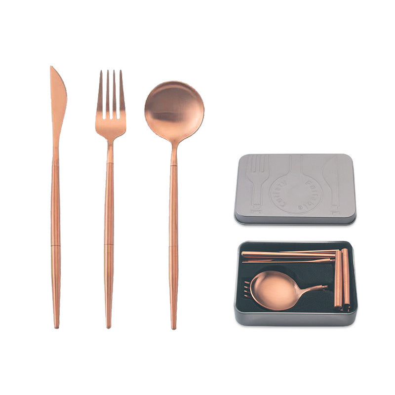 Portable Stainless Steel Travel Cutlery Set