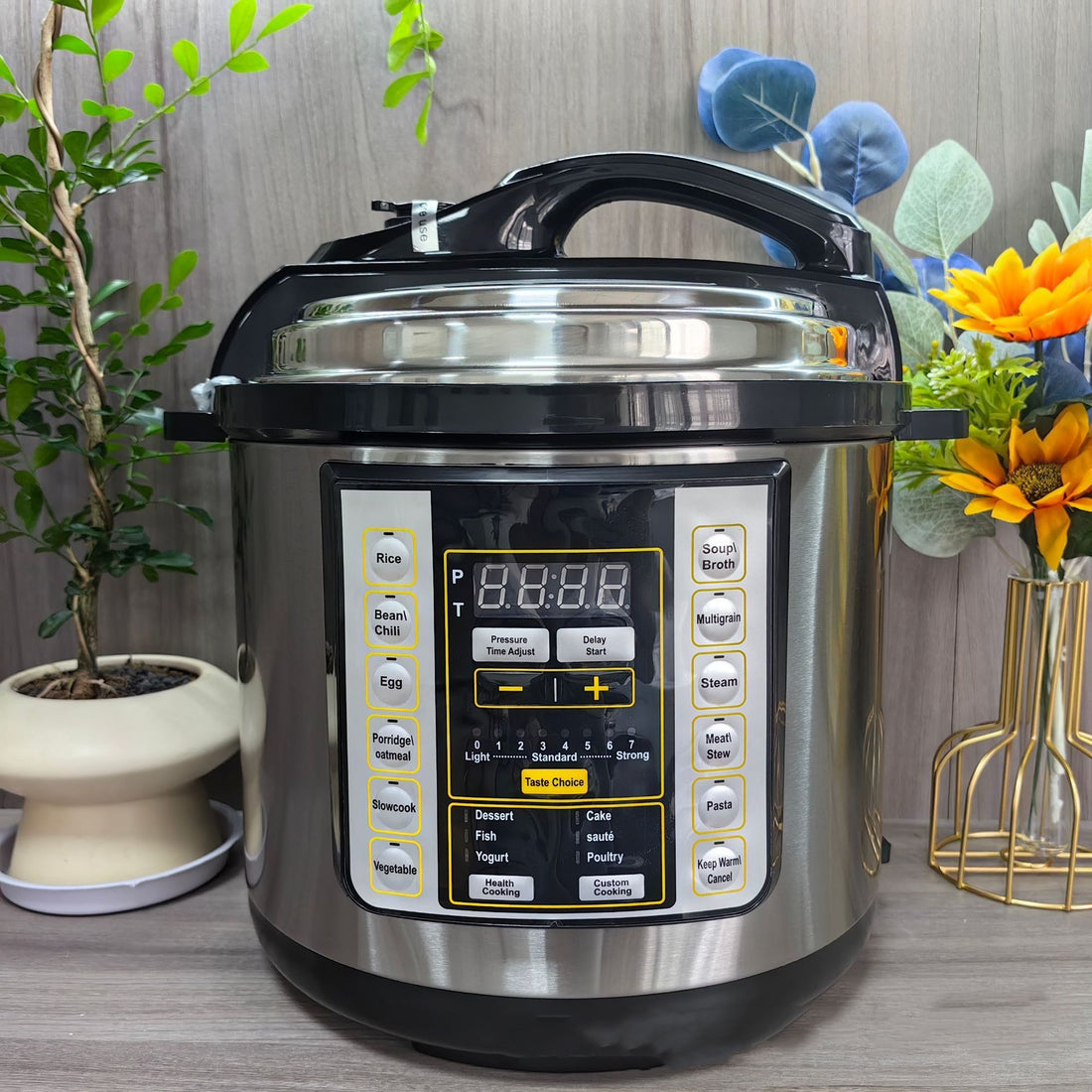 1.6gal Multifunctional Electric Pressure Cooker Rice Cooker Large Capacity