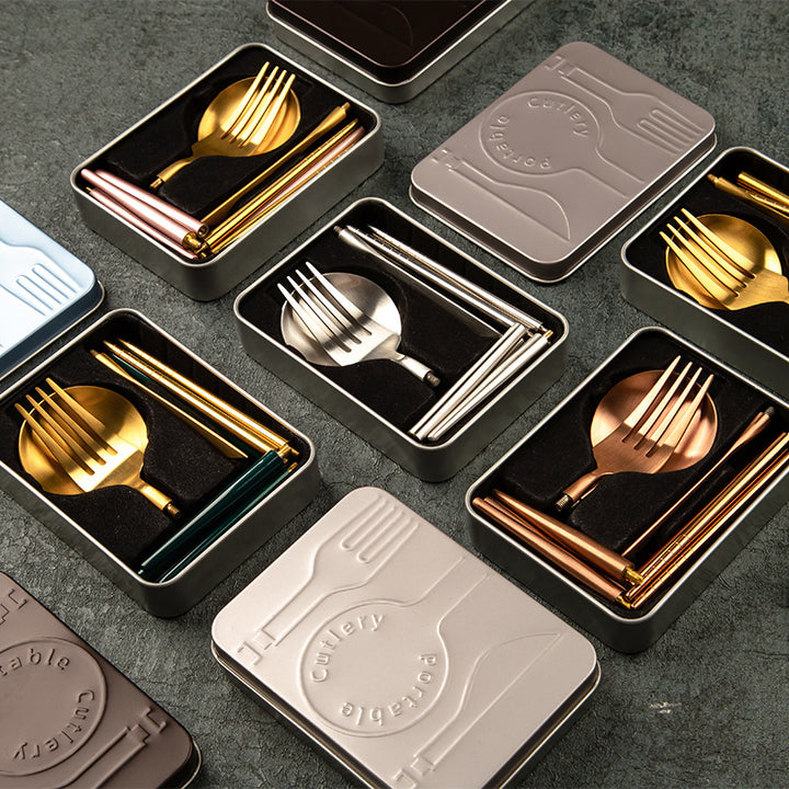 Portable Stainless Steel Travel Cutlery Set