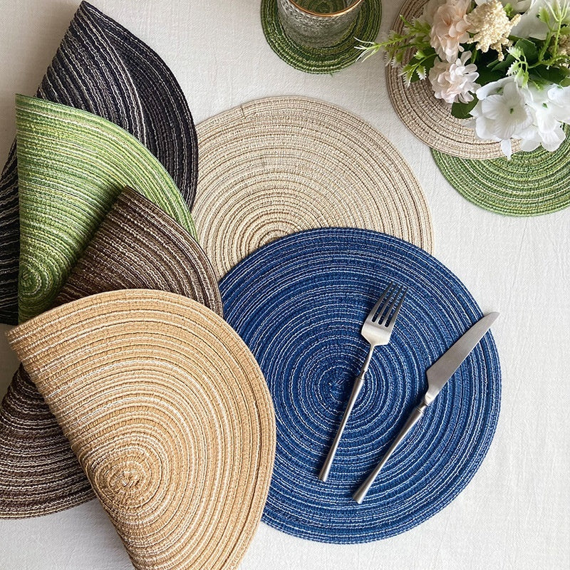 Western Style Heat Proof Placemat Coaster Set Home Decor