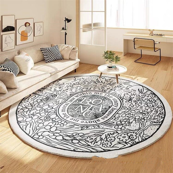 Large Round Area Rug For Living Room And Bedroom Floor Mat