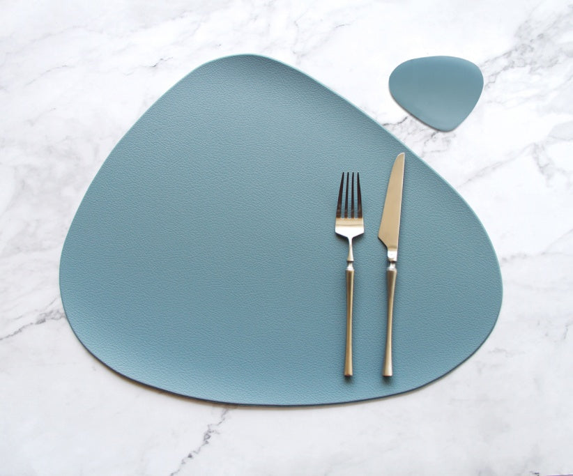 Leather Heat Insulation Placemat Home Dining Decor