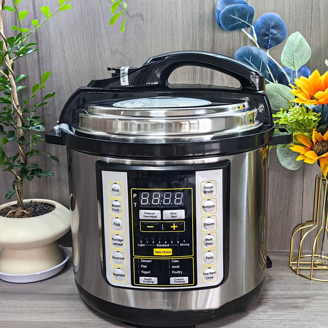 1.6gal Multifunctional Electric Pressure Cooker Rice Cooker Large Capacity