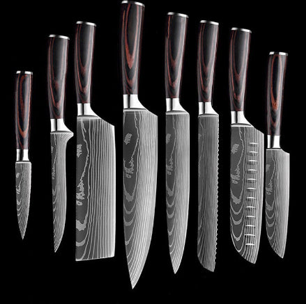 Chef Kitchen Cleaver Slicing Knives Set