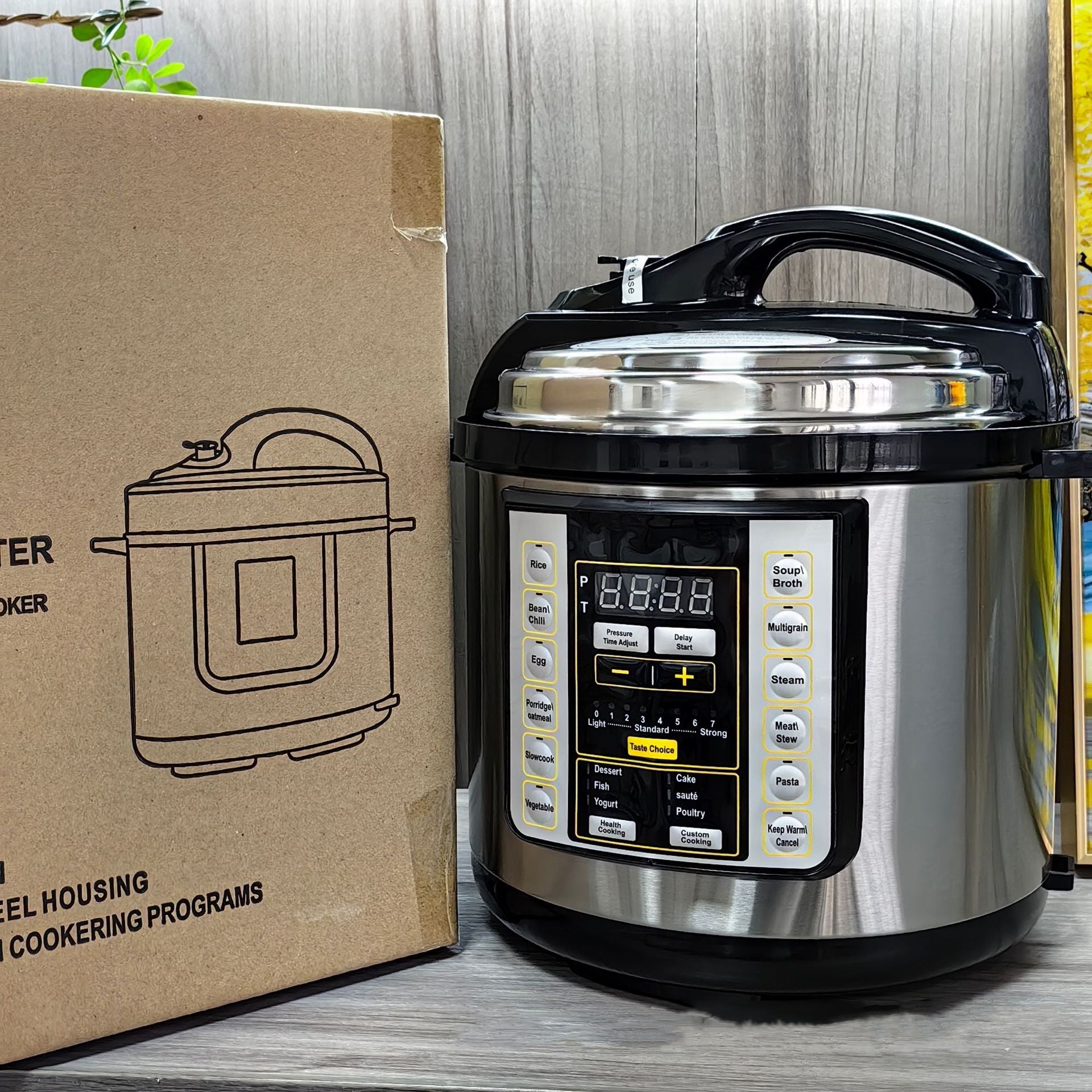 1.6gal Multifunctional Electric Pressure Cooker Rice Cooker Large Capacity