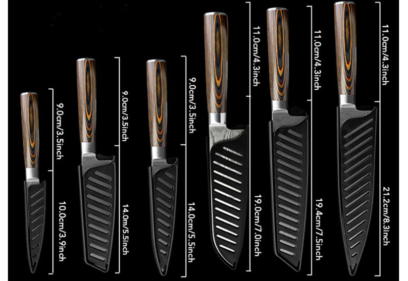 Stainless Steel Kitchen Knife Set