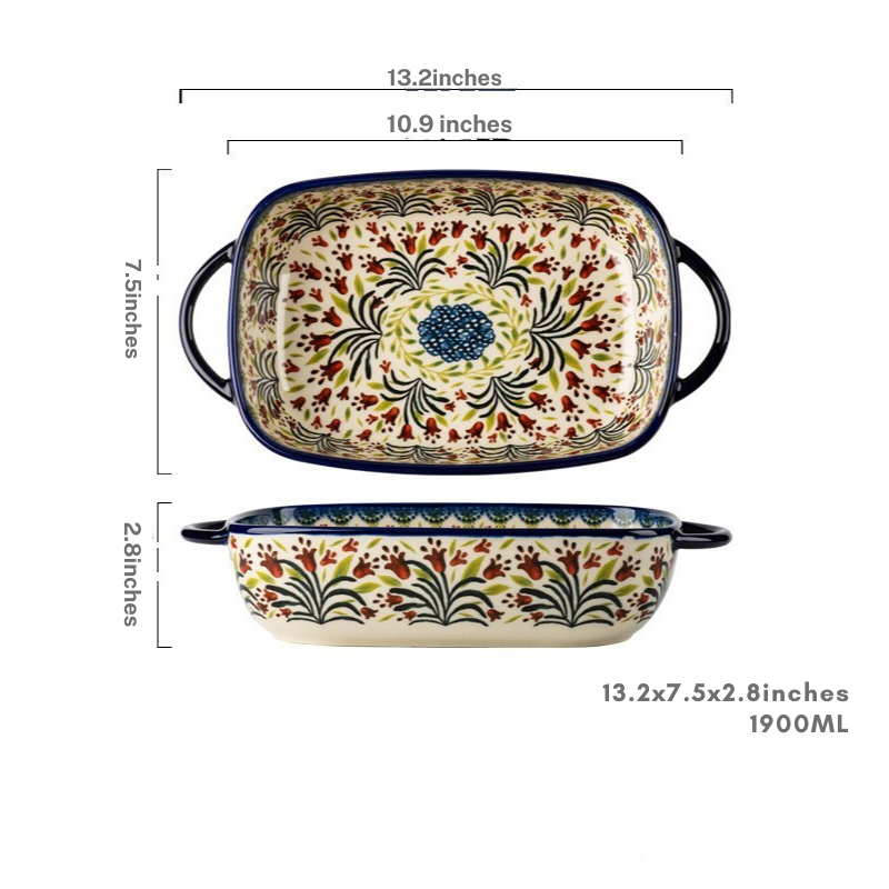 Rectangular Ceramic Casserole Dish