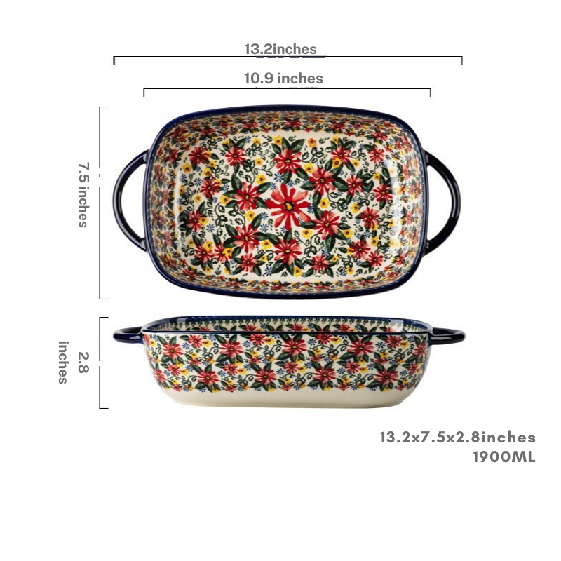 Rectangular Ceramic Casserole Dish