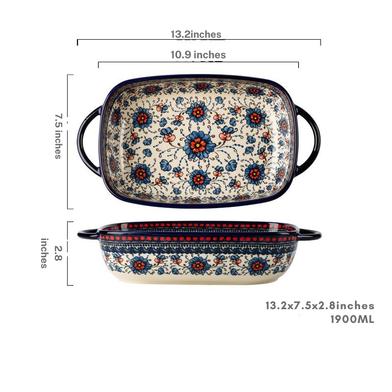 Rectangular Ceramic Casserole Dish