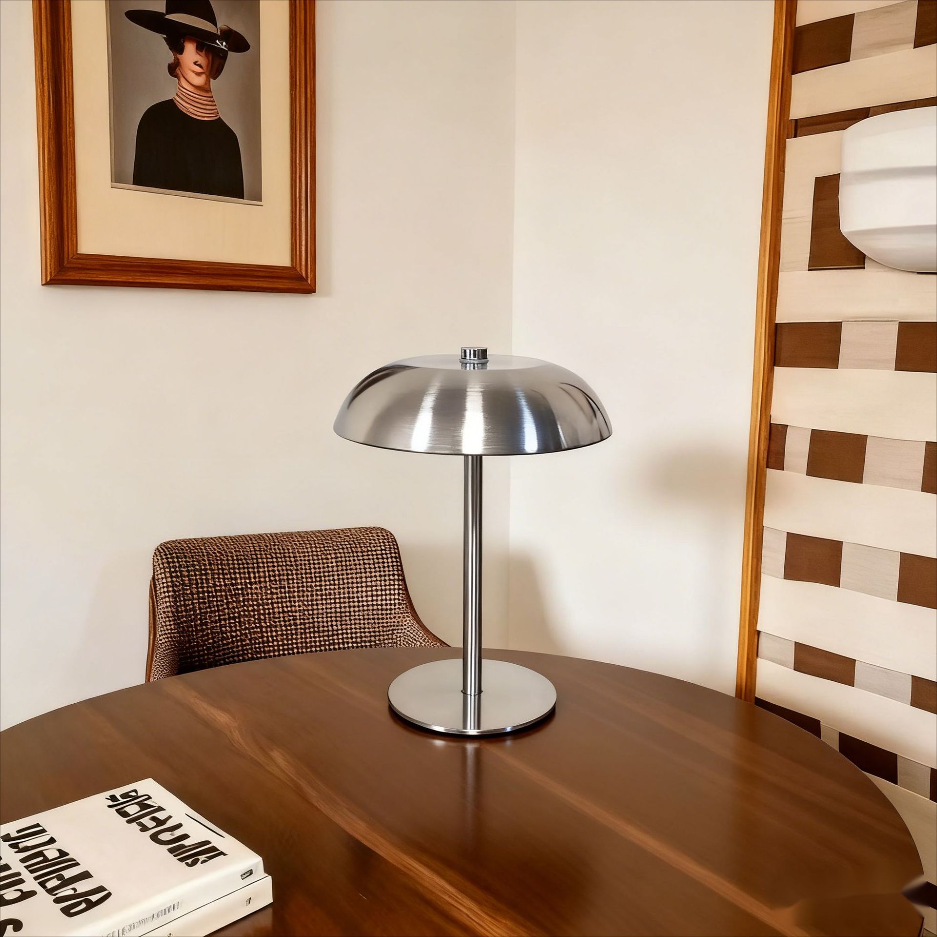 Iron Mushroom Table Lamp Bedroom Dining Room Decor