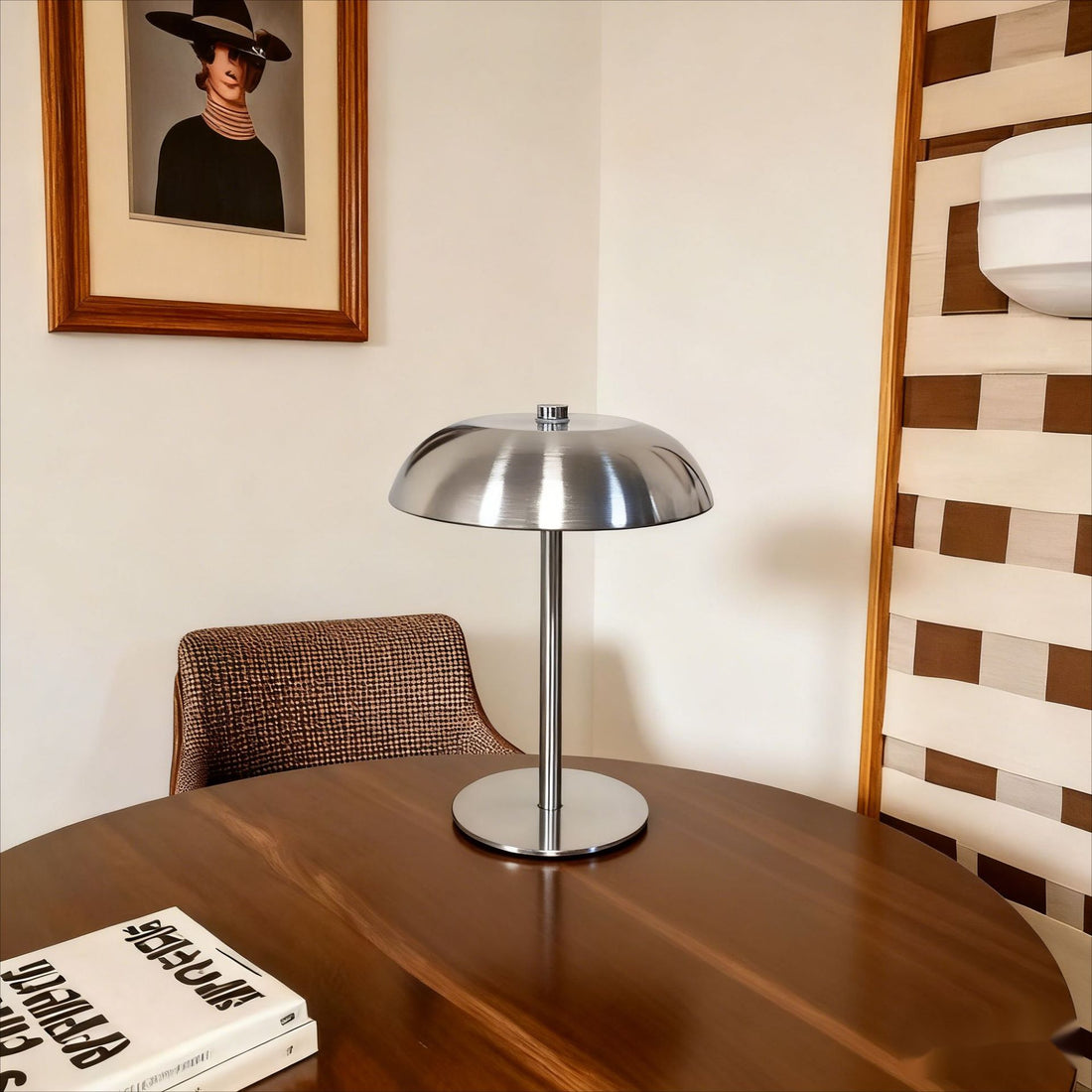 Iron Mushroom Table Lamp Bedroom Dining Room Decor