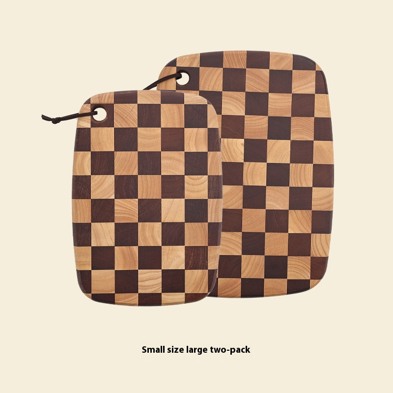 Acacia Mangium Solid Wood Grid Cutting Board