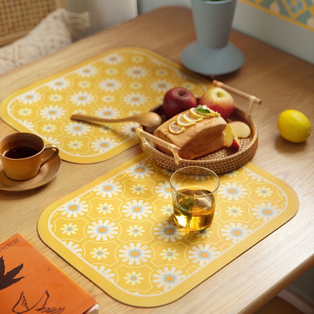 Leather Placemat Oil Proof And Waterproof Western Placemat