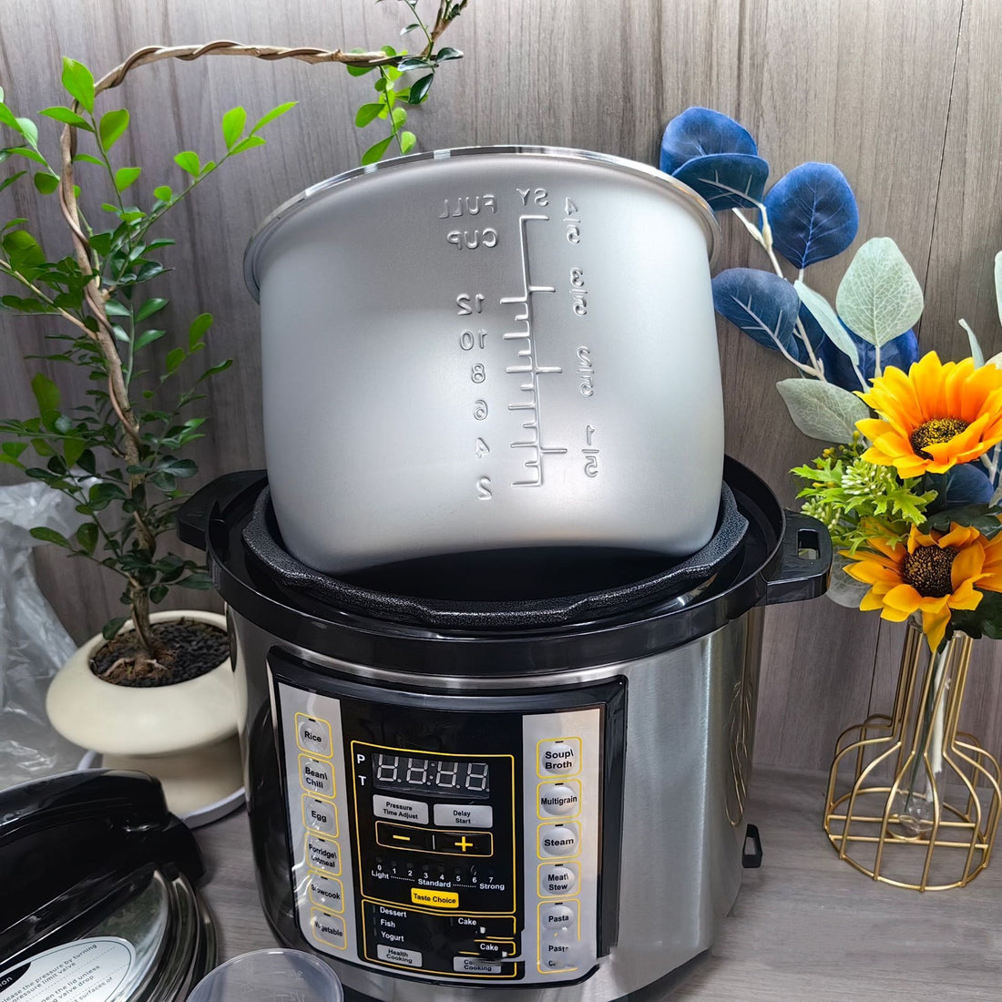 1.6gal Multifunctional Electric Pressure Cooker Rice Cooker Large Capacity