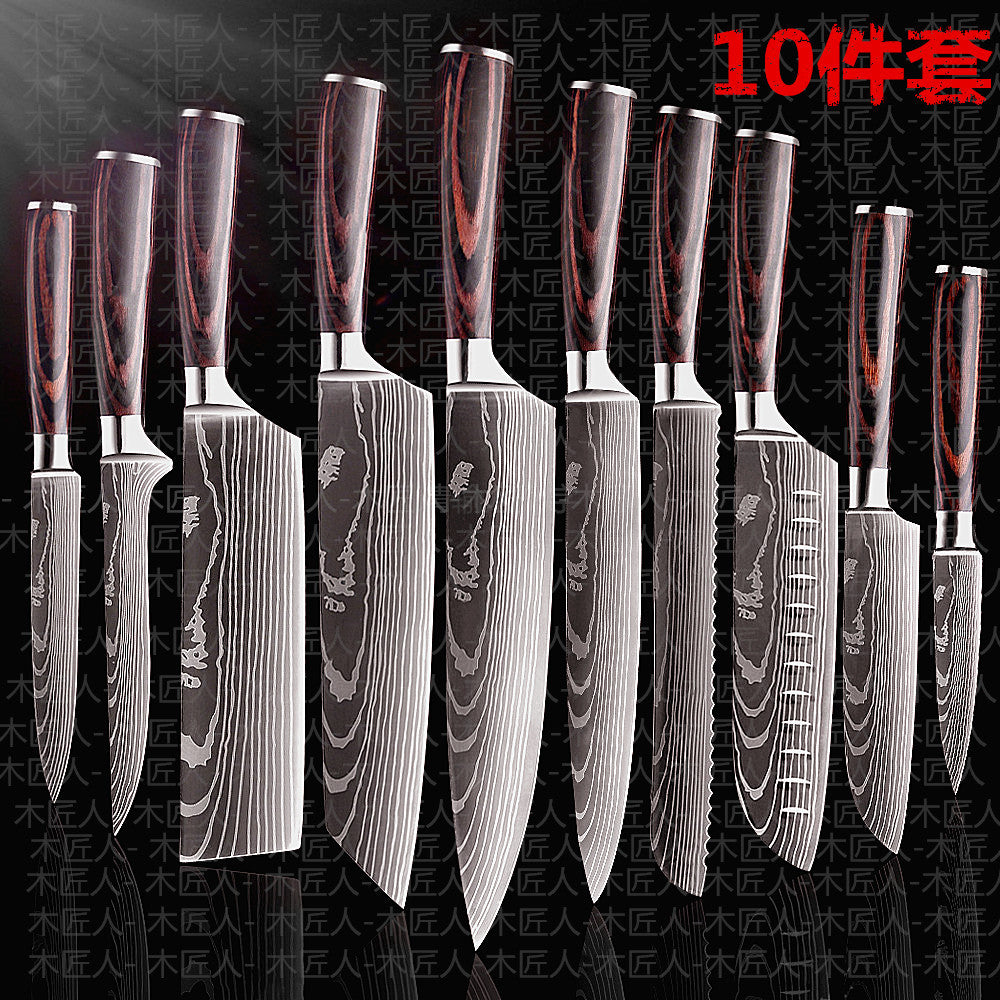 Chef Kitchen Cleaver Slicing Knives Set