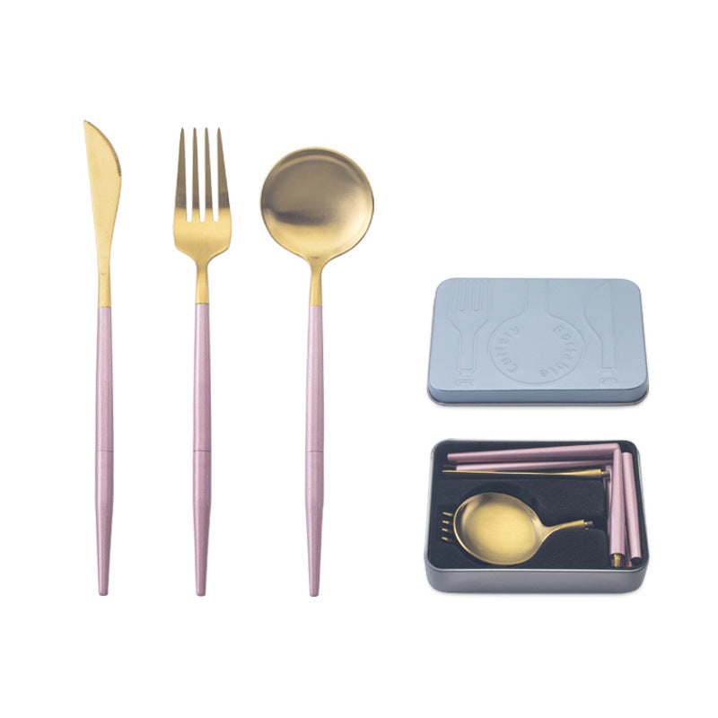 Portable Stainless Steel Travel Cutlery Set