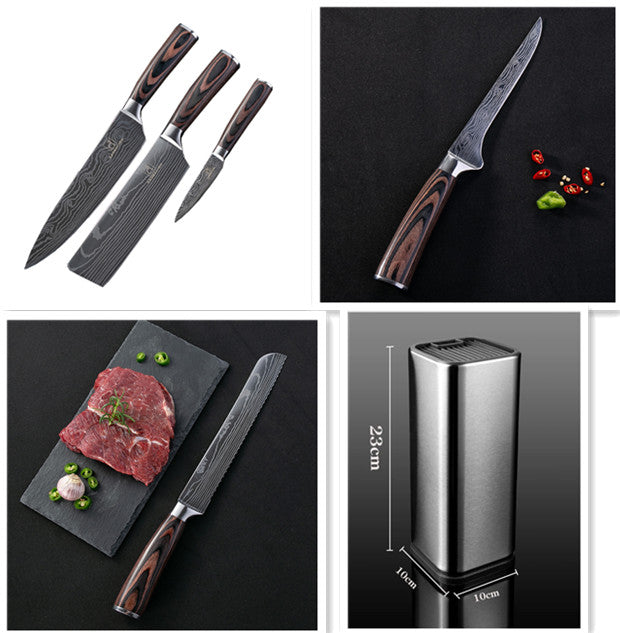 Chef Kitchen Cleaver Slicing Knives Set