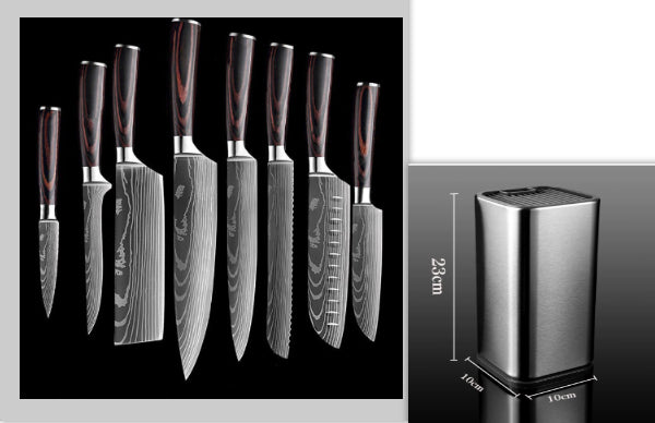 Chef Kitchen Cleaver Slicing Knives Set
