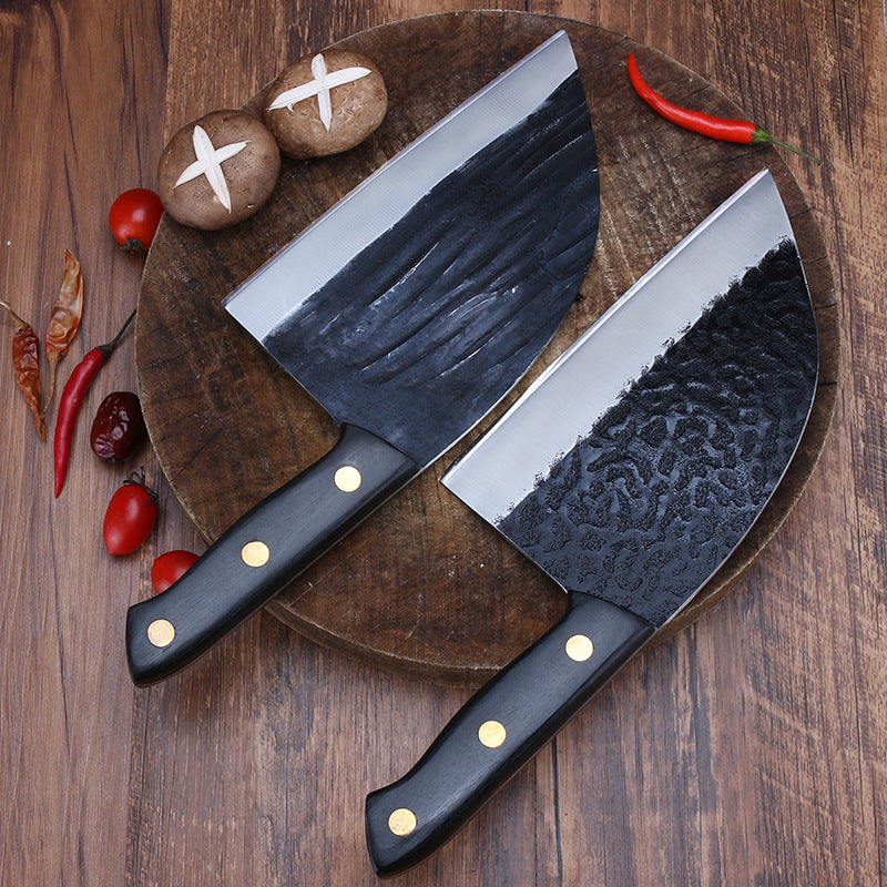 Forged Hammered Stainless Steel Kitchen Knives For Meat And Vegetables